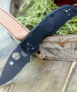 New 💯 Spyderco Knives Spyderco Native 5 Lightweight C41PBBK5, 3.10" CPM S30VN Black Plain Blade, Black FRN Handle 💯