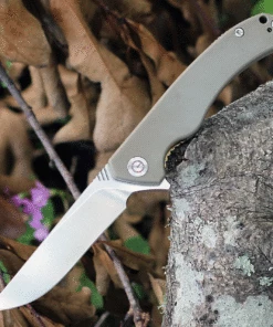 Outlet ๐ CIVIVI Knives CIVIVI Courser Linerlock C804B, 3.45" VG-10 Plain Blade, Tan G-10 Handles ๐ฅ