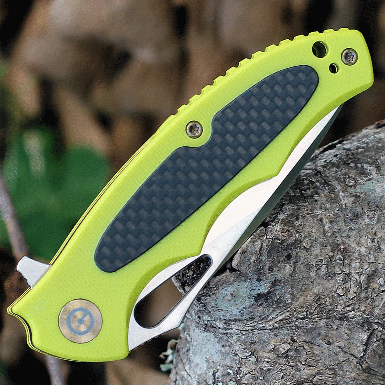Coupon 🔥 CIVIVI Knives CIVIVI Shard C806A, 2.95" D2 Satin Drop Point Plain Blade, Fluorescent Green G-10 Handles w/ Carbon Fiber Overlay 🤩 3 Coupon 🔥 CIVIVI Knives CIVIVI Shard C806A, 2.95" D2 Satin Drop Point Plain Blade, Fluorescent Green G-10 Handles w/ Carbon Fiber Overlay 🤩 - Image 3