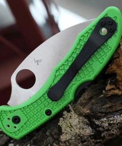 Wholesale 🛒 Spyderco Knives Spyderco Salt 2 C88FPWCGR2, 3.00" Satin Warncliffe LC200N Plain Blade, Green FRN Handle ⭐ -Automatic Knives shop C88FPWCGR2.2 21335.1615476397