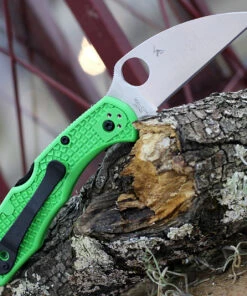 Wholesale 🛒 Spyderco Knives Spyderco Salt 2 C88FPWCGR2, 3.00" Satin Warncliffe LC200N Plain Blade, Green FRN Handle ⭐ -Automatic Knives shop C88FPWCGR2 46736.1615476396