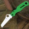 Cheapest 😀 Spyderco Knives Spyderco Atlantic Salt C89FPGR, 3.68" LC200N Satin Plain Blade, Green FRN Handle 🧨