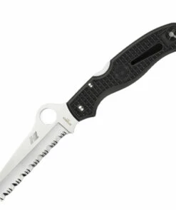 Discount 💯 Spyderco Knives Spyderco Atlantic Salt - Blk FRN ( 3.7" H1 Serrated) C89SBK ✔️