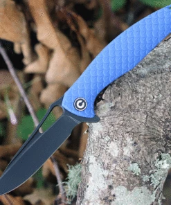 Coupon ❤️ CIVIVI Knives CIVIVI Wyvern C902H, 3.45" D2 Black Stonewashed Drop Point Blade, Blue Textured FRN Handles ⭐