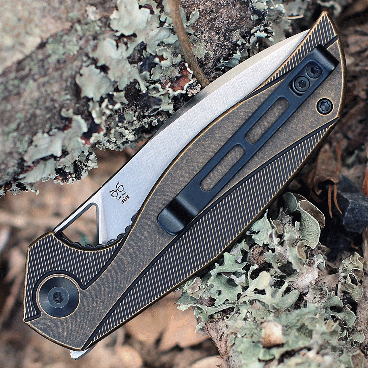 Budget 😍 CIVIVI Knives CIVIVI Anthropos C903D 3.25" 154CM Satin Drop Point Blade, Black Stonewashed Brass Handles 🔥 4 Budget 😍 CIVIVI Knives CIVIVI Anthropos C903D 3.25" 154CM Satin Drop Point Blade, Black Stonewashed Brass Handles 🔥 - Image 4