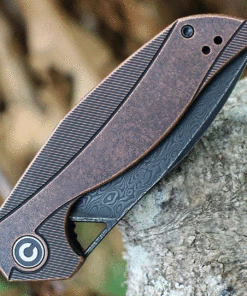 Best deal 🔔 CIVIVI Knives CIVIVI Anthropos C903DS3, Black Stonewashed Copper Handle, 3.25" Black Damascus Drop Point Blade 🎁 -Automatic Knives shop C903DS.2 82124.1621971828