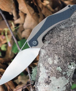 New ⭐ CIVIVI Knives CIVIVI Plethiros C904A, 3.45" D2 Satin Clip Point Plain Blade, Tan G-10 Handles w/Carbon Fiber Overlay ✨