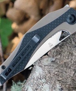 New ⭐ CIVIVI Knives CIVIVI Plethiros C904A, 3.45" D2 Satin Clip Point Plain Blade, Tan G-10 Handles w/Carbon Fiber Overlay ✨ -Automatic Knives shop C904A.3 39663.1622210624