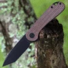 Best Sale ⌛ CIVIVI Knives CIVIVI Elementum - Dark Brown Matrix Micarta (2.96" D2 Tanto) - C907T-C 🔔