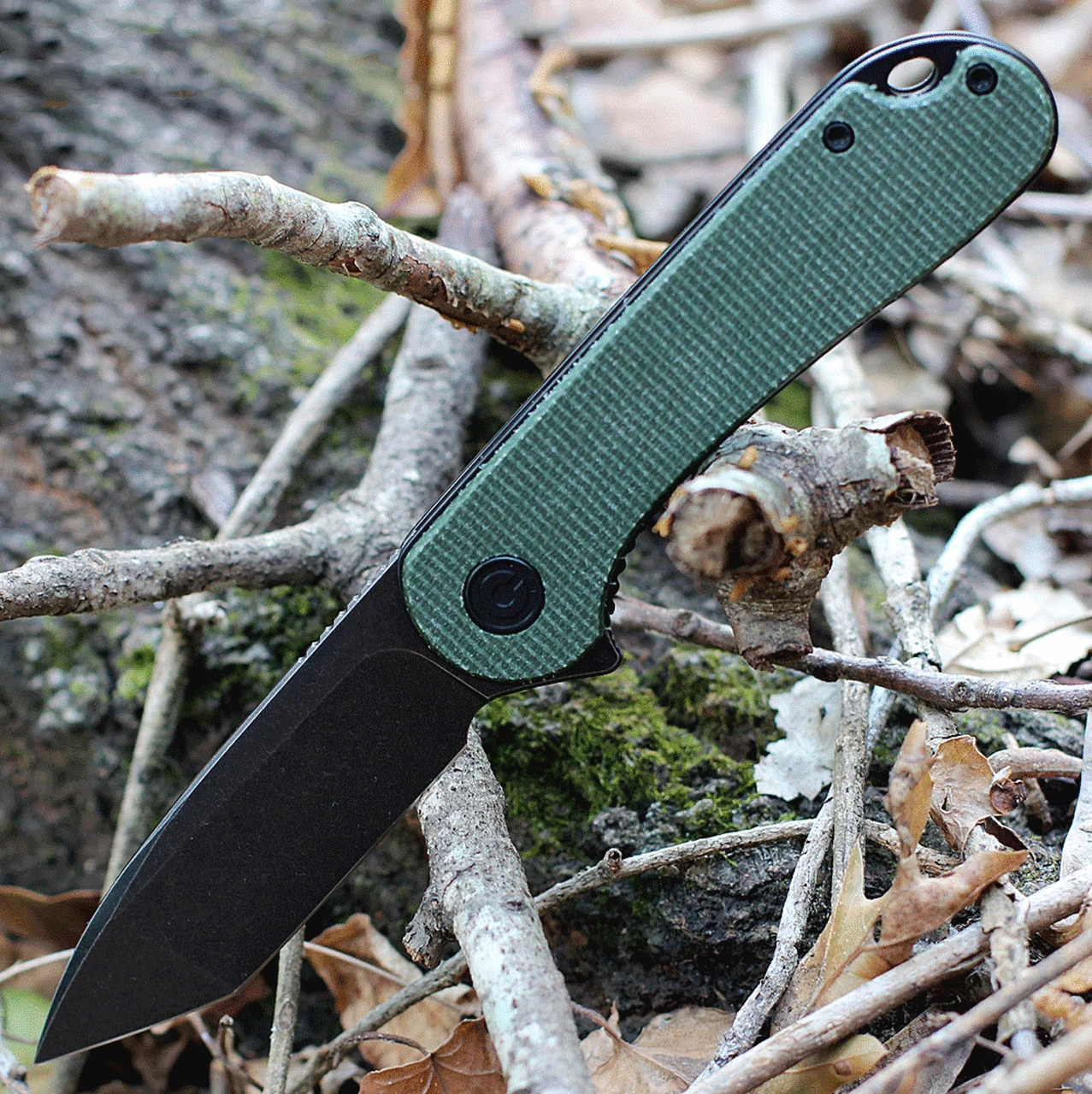 Best Sale ⭐ CIVIVI Knives CIVIVI Elementum - Green Micarta (2.96" D2 Black SW Tanto) C907T-E ❤️ 1 Best Sale ⭐ CIVIVI Knives CIVIVI Elementum - Green Micarta (2.96" D2 Black SW Tanto) C907T-E ❤️