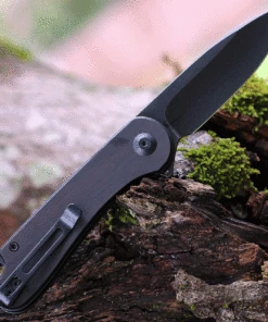 Best Sale 🤩 CIVIVI Knives CIVIVI Elementum - Black Ebony Wood (2.96" D2 Black Stonewashed) - C907W 😍 -Automatic Knives shop C907W.2 76711.1637790097