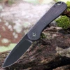Best Sale 🤩 CIVIVI Knives CIVIVI Elementum - Black Ebony Wood (2.96" D2 Black Stonewashed) - C907W 😍