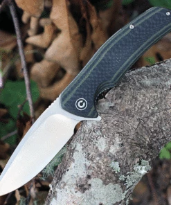 Hot Sale 🔔 CIVIVI Knives CIVIVI Incite C908A, 3.7” D2 Satin Drop Point Plain Blade, Green G-10 and Carbon Fiber Layered Handles ❤️