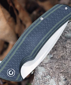Hot Sale 🔔 CIVIVI Knives CIVIVI Incite C908A, 3.7” D2 Satin Drop Point Plain Blade, Green G-10 and Carbon Fiber Layered Handles ❤️ -Automatic Knives shop C908A.3 84505.1622130993