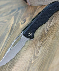 Brand new 🌟 CIVIVI Knives CIVIVI Shredder C912DS, 3.7” Damascus Clip Point Plain Blade, Black Coarse G-10 Handles 👏