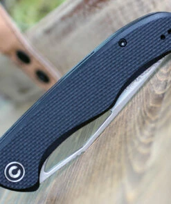 Brand new 🌟 CIVIVI Knives CIVIVI Shredder C912DS, 3.7” Damascus Clip Point Plain Blade, Black Coarse G-10 Handles 👏 -Automatic Knives shop C912DS.5 16453.1621957256