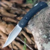 Budget 👏 CIVIVI Knives CIVIVI Rustic Gent C914D, 2.97" D2 Satin Clip Point Blade, Black Micarta Handle w/ Carbon Fiber Bolster 🧨