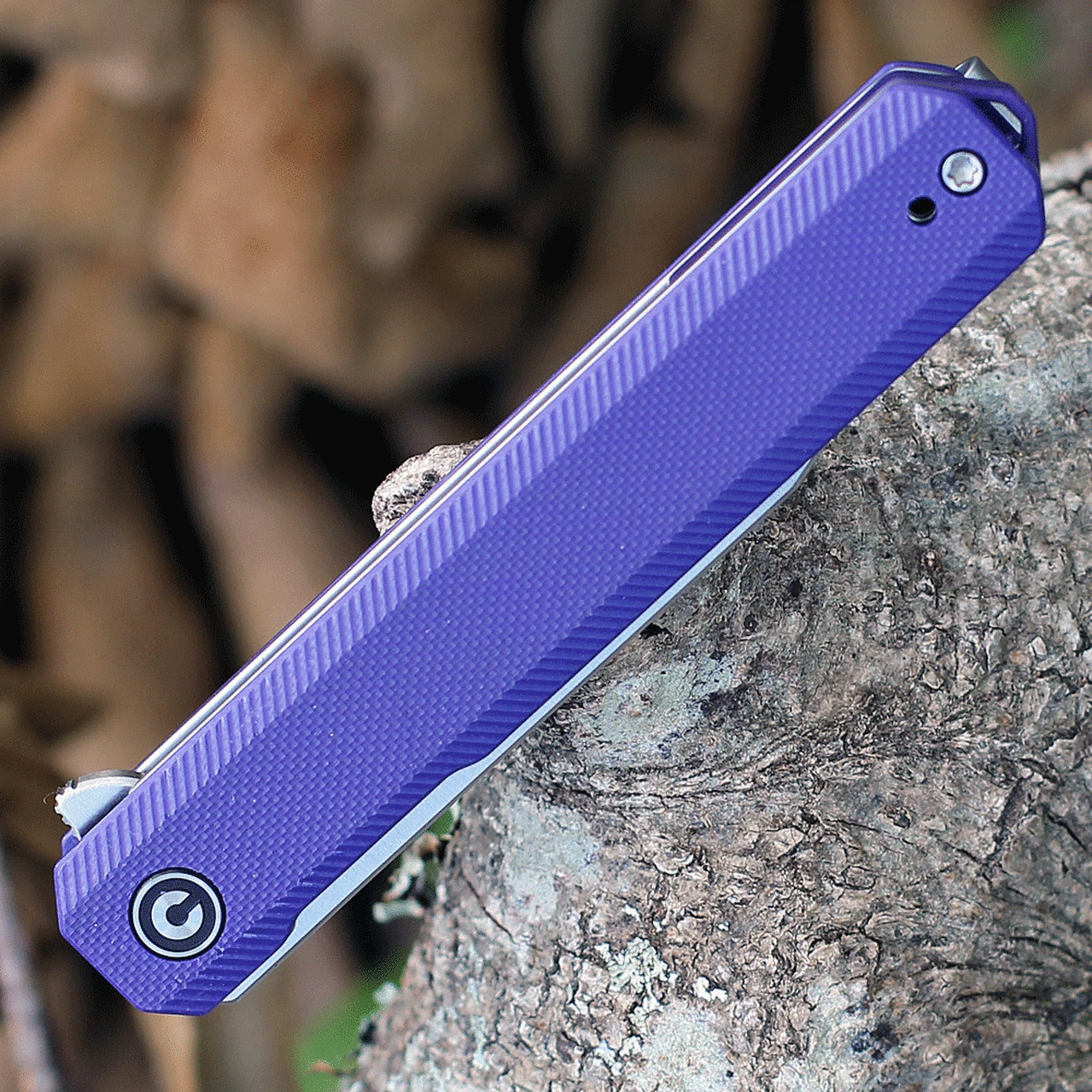 Discount 🌟 CIVIVI Knives CIVIVI Chronic Linerlock Folder C917D, 3.22" 9Cr18MoV Satin Clip Point Blade, Purple G-10 Handles 🎉 3 Discount 🌟 CIVIVI Knives CIVIVI Chronic Linerlock Folder C917D, 3.22" 9Cr18MoV Satin Clip Point Blade, Purple G-10 Handles 🎉 - Image 3