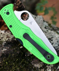Outlet 🤩 Spyderco Knives Spyderco Pacific Salt 2 C91FSGR2, 3.78" LC200N Satin SpyderEdge Blade, Green FRN Handle 🧨 -Automatic Knives shop C91FPGR2.2 59816.1602865096