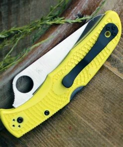 Coupon ⭐ Spyderco Knives Spyderco Pacific Salt 2 C91SYL2, 3.78" H-1 Steel Satin Serrated Blade, Yellow FRN Handle 🤩 -Automatic Knives shop C91PYL2.2 75176.1589489092.1280.1280 63690.1589489275