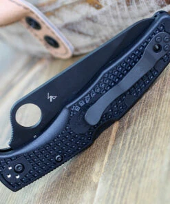 Best deal 🎁 Spyderco Knives Spyderco Pacific Salt 2 C91SBBK2, 3.78" H1 Steel Black Serrated Blade, Black FRN Handle 👍 -Automatic Knives shop C91SBBK2.3 31032.1584460998