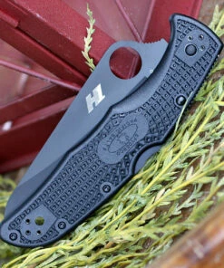 Best deal 🎁 Spyderco Knives Spyderco Pacific Salt 2 C91SBBK2, 3.78" H1 Steel Black Serrated Blade, Black FRN Handle 👍 -Automatic Knives shop C91SBBK2.4 55436.1584460998