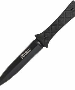 Best Sale 🎁 Case Tec X FB-4 Boot Knife 52224, 4" 440 Stainless Steel Black Coated Dagger, Black G-10 Handle ⭐