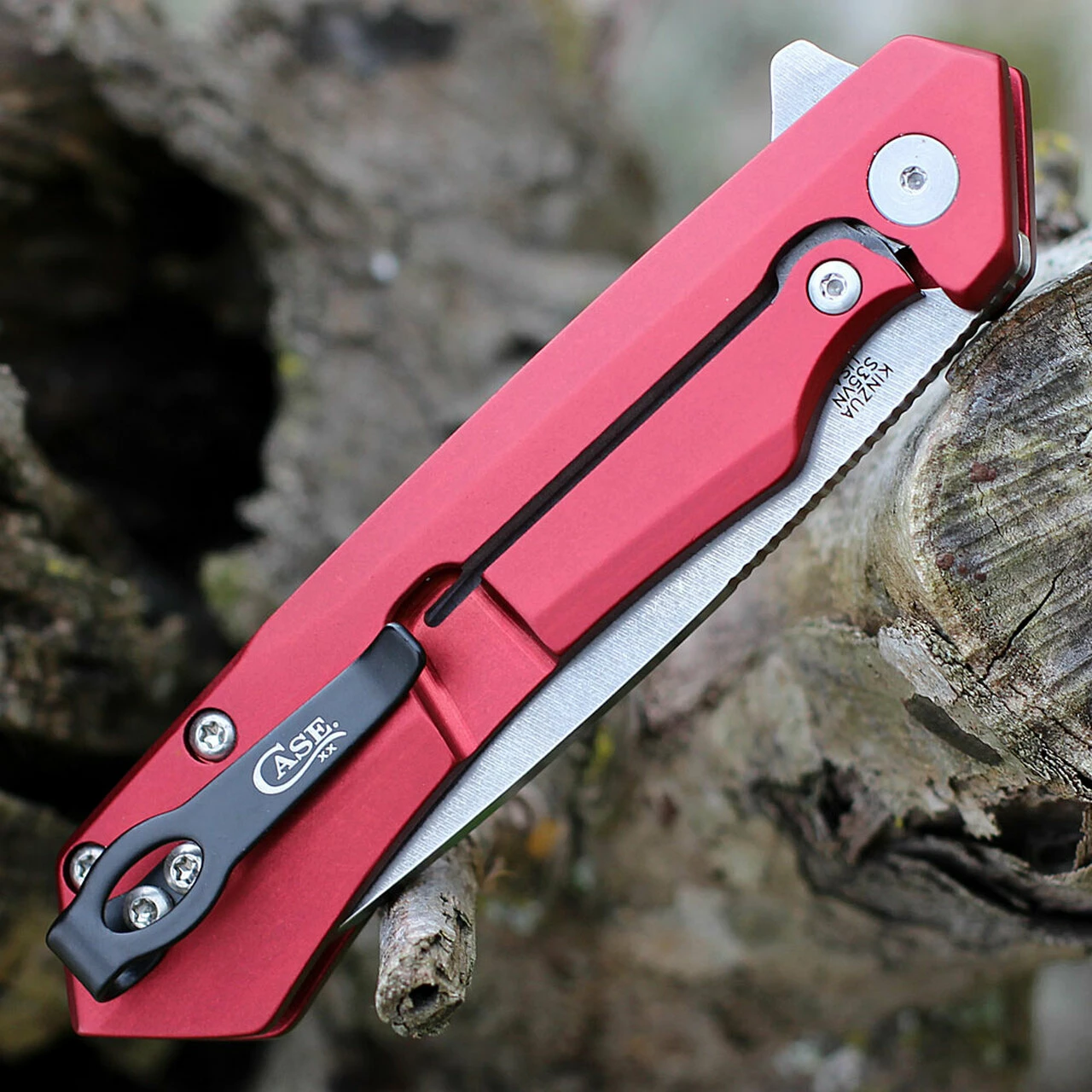 Discount ✔️ Case Kinzua - Red Aluminum (3.4" S35VN SW Tanto ) 64664 🎉 4 Discount ✔️ Case Kinzua - Red Aluminum (3.4" S35VN SW Tanto ) 64664 🎉 - Image 4