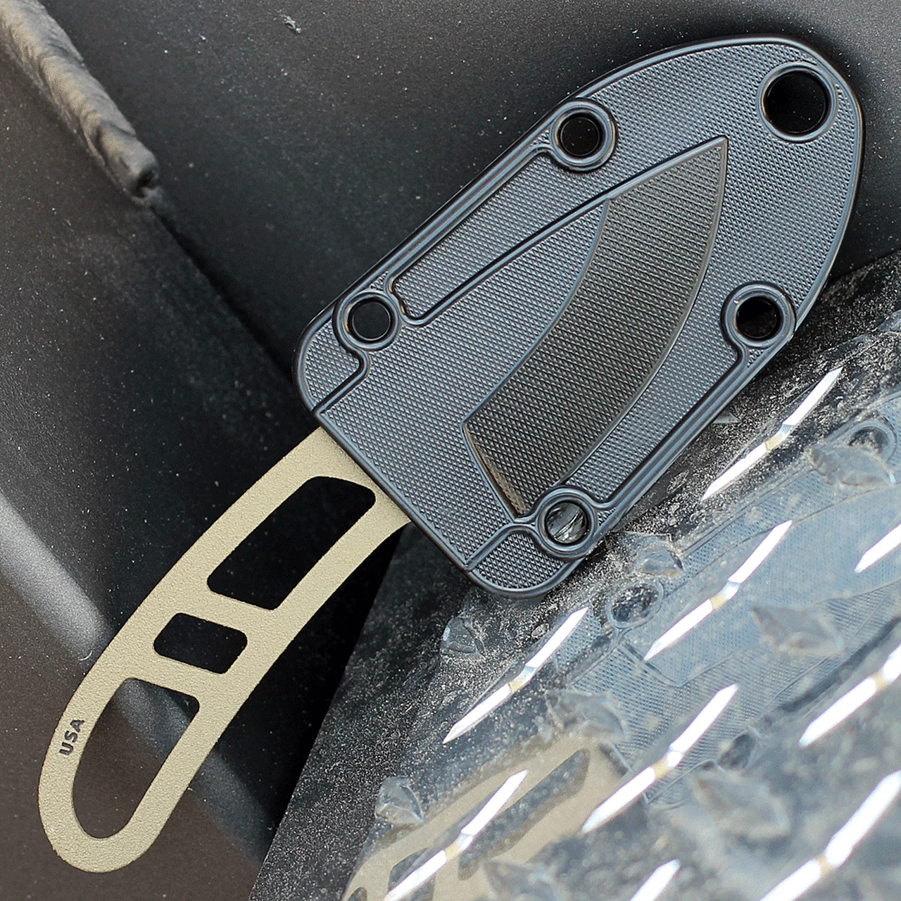 Deals 🔔 ESEE Knives ESEE Candiru Dark Earth Brown 5 in. Fixed Blade, CAN-DE, Black Molded Sheath and Clip Plate 👍 4 Deals 🔔 ESEE Knives ESEE Candiru Dark Earth Brown 5 in. Fixed Blade, CAN-DE, Black Molded Sheath and Clip Plate 👍 - Image 4