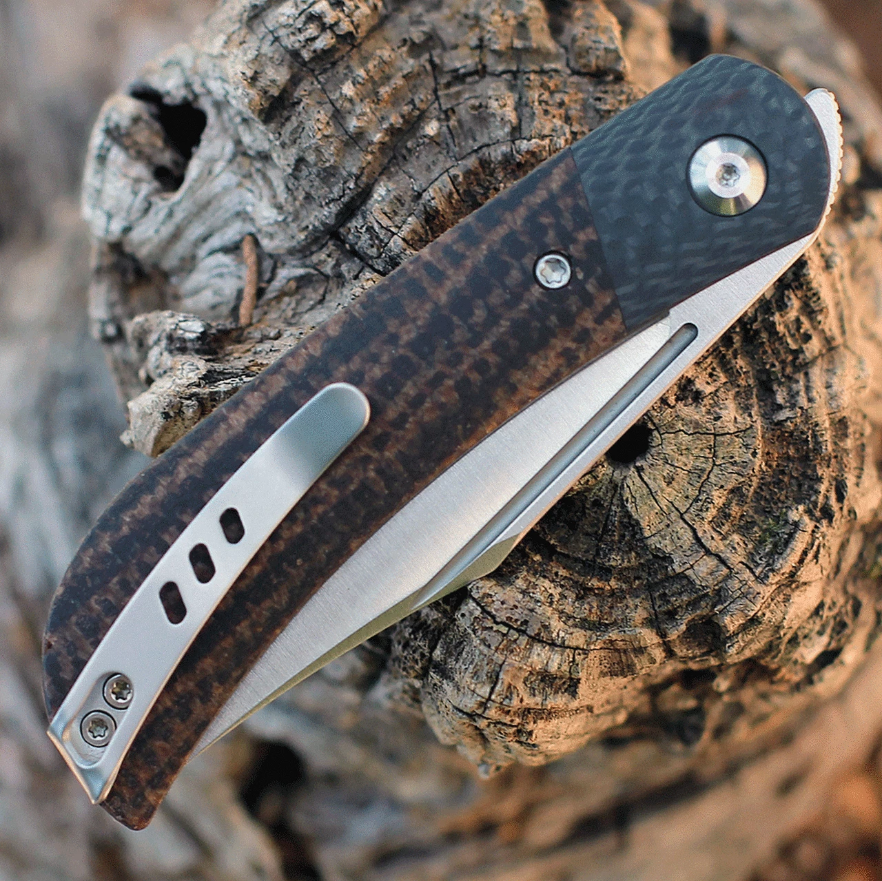 Flash Sale 😍 CIVIVI Knives CIVIVI Appalachian Drifter II Dark Brown Micarta (3" Satin) C19010C-1 👍 4 Flash Sale 😍 CIVIVI Knives CIVIVI Appalachian Drifter II Dark Brown Micarta (3" Satin) C19010C-1 👍 - Image 4