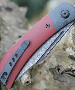 Discount ⭐ CIVIVI Knives CIVIVI Appalachia Drifter II Burgundy G10 (3" Blk Damascus) C19010C-DS4 😍 -Automatic Knives shop CIVC19010CDS4.2 25765.1641415786