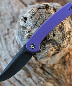 Best Pirce ✔️ CIVIVI Knives CIVIVI Mini Asticus - Purple G-10 (3.25" Black SW) C19026B-4 ⭐