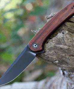 Wholesale 🔥 CIVIVI Knives CIVIVI Mini Asticus - Cuibourtia Wood (3.25" Black SW) C19026B-5 👏