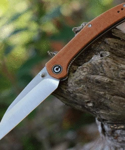 Coupon 😍 CIVIVI Knives CIVIVI Hadros - Brown Micarta (3.35" Satin) C20004-2 🌟