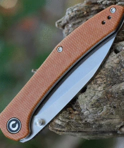 Coupon 😍 CIVIVI Knives CIVIVI Hadros - Brown Micarta (3.35" Satin) C20004-2 🌟 -Automatic Knives shop CIVC200042.3 10846.1631280767