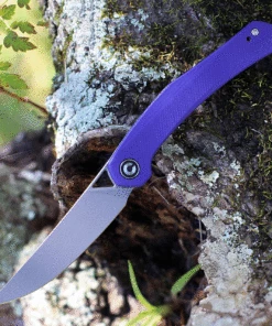 Outlet ๐ CIVIVI Knives CIVIVI Lazar Front Flipper - Purple G-10 (3.3" Gray SW 10Cr15CoMoV) C20013-2 โค๏ธ