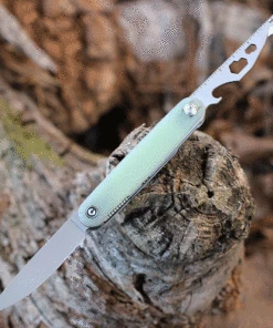 Best Pirce 🧨 CIVIVI Knives CIVIVI Crit Front Flipper Multi-Tool - Natural G-10 (3" SW Nitro-V ) C20014F-2 ❤️