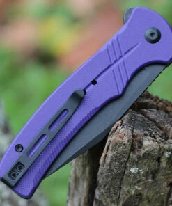 Cheap ✔️ CIVIVI Knives CIVIVI Cogent Button Lock - Purple G10 (3.5" Blk) C20038D-2 🔔 -Automatic Knives shop CIVC20038D2.2 52560.1638908105
