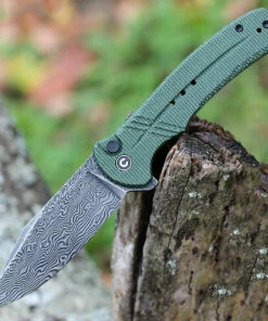 Best deal 🌟 CIVIVI Knives CIVIVI Cogent Button Lock - Green Micarta (3.5" Dam) C20038D-DS1 🌟