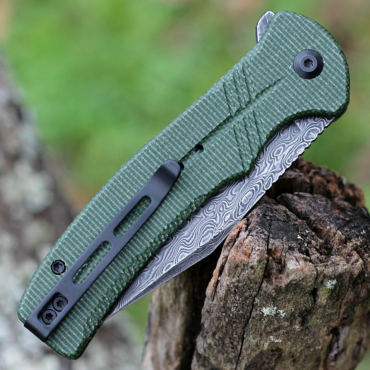 Best deal 🌟 CIVIVI Knives CIVIVI Cogent Button Lock - Green Micarta (3.5" Dam) C20038D-DS1 🌟 4 Best deal 🌟 CIVIVI Knives CIVIVI Cogent Button Lock - Green Micarta (3.5" Dam) C20038D-DS1 🌟 - Image 4