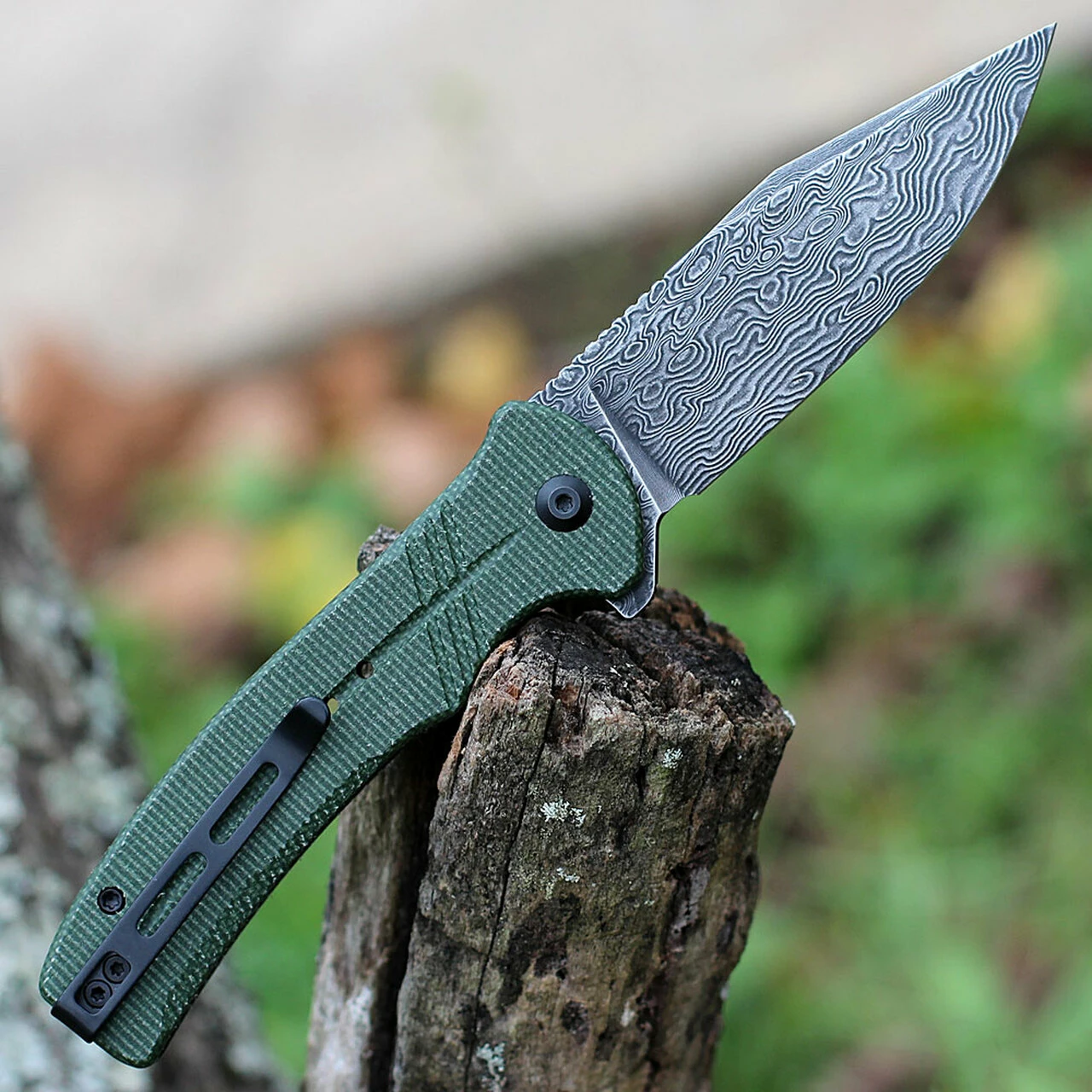 Best deal 🌟 CIVIVI Knives CIVIVI Cogent Button Lock - Green Micarta (3.5" Dam) C20038D-DS1 🌟 2 Best deal 🌟 CIVIVI Knives CIVIVI Cogent Button Lock - Green Micarta (3.5" Dam) C20038D-DS1 🌟 - Image 2