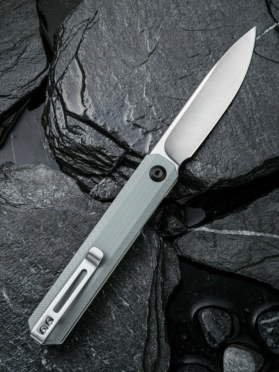 Buy 👍 CIVIVI Knives CIVIVI Exarch C2003A, 3.22" D2 Satin Drop Point Plain Blade, Gray G-10 Handles ⭐ 2 Buy 👍 CIVIVI Knives CIVIVI Exarch C2003A, 3.22" D2 Satin Drop Point Plain Blade, Gray G-10 Handles ⭐ - Image 2