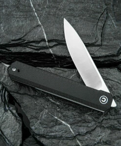 Best Pirce ❤️ CIVIVI Knives CIVIVI Exarch C2003C, 3.22" D2 Satin Drop Point Plain Blade, Black G-10 Handles 😍 -Automatic Knives shop CIVC2003C.2 82231.1621958346