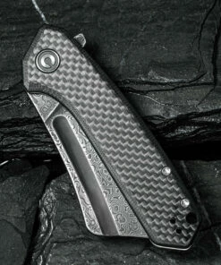 Wholesale 🤩 CIVIVI Knives CIVIVI Mini Bullmastiff C2004DS-1, 2.97" Damascus Cleaver Blade, Black G-10 Handles w/Twill Carbon Fiber Overlay ⭐ -Automatic Knives shop CIVC2004DS1 3 02148.1622143673