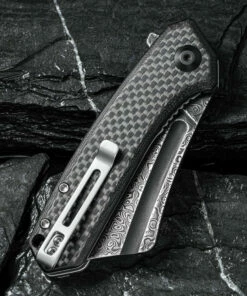 Wholesale 🤩 CIVIVI Knives CIVIVI Mini Bullmastiff C2004DS-1, 2.97" Damascus Cleaver Blade, Black G-10 Handles w/Twill Carbon Fiber Overlay ⭐ -Automatic Knives shop CIVC2004DS1 4 66176.1622143673