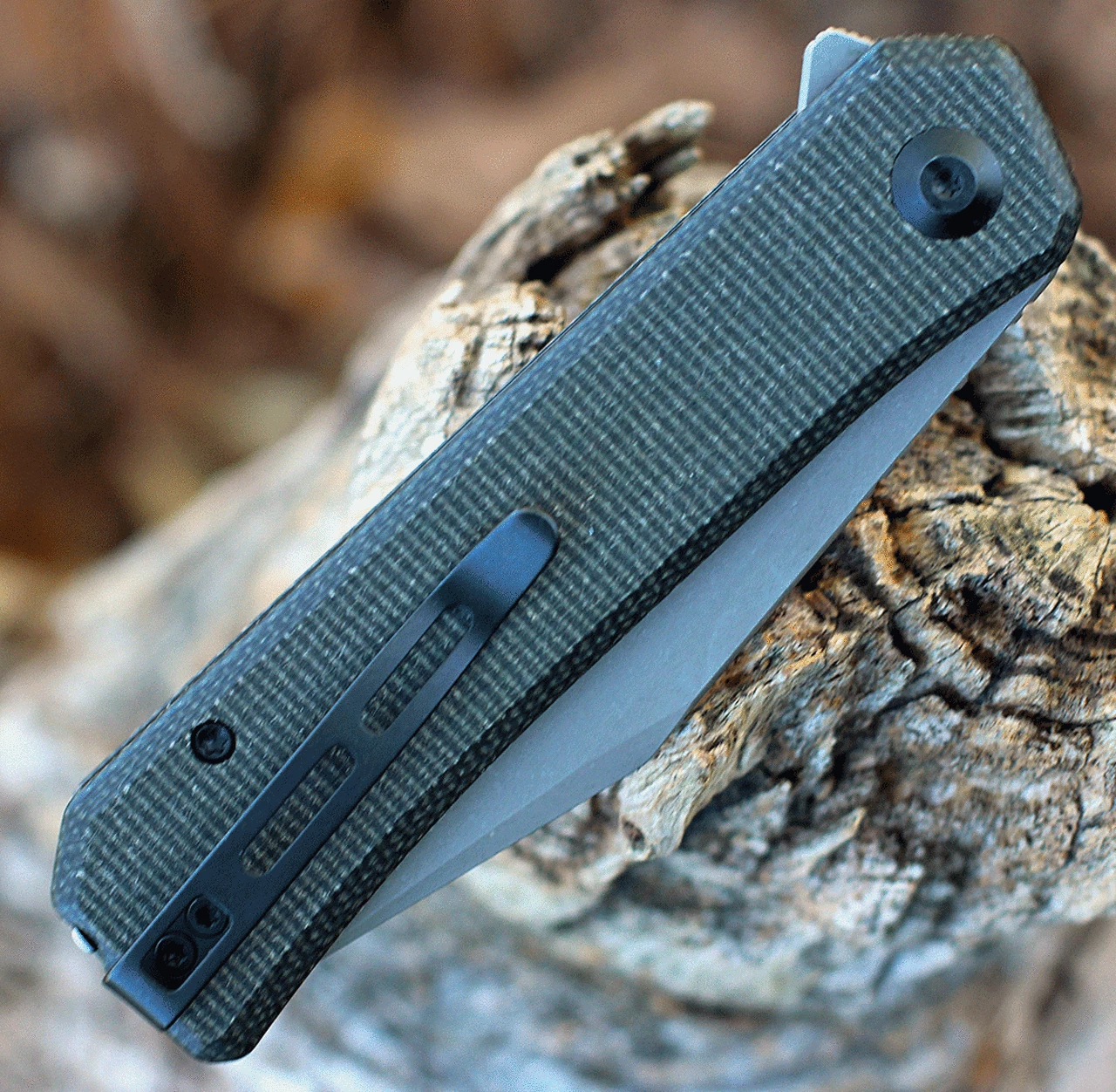 Budget 👍 CIVIVI Knives CIVIVI Relic Flipper w/Tweezers - Green Micarta (3.5" SW Nitro-V) C20077B-3 🎁 4 Budget 👍 CIVIVI Knives CIVIVI Relic Flipper w/Tweezers - Green Micarta (3.5" SW Nitro-V) C20077B-3 🎁 - Image 4