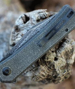 Cheap 😀 CIVIVI Knives CIVIVI Relic Flipper w/Tweezers - Green Micarta (3.5" Damascus) C20077B-DS1 👍 -Automatic Knives shop CIVC20077BDS1.3 84693.1635868824