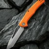 Best Pirce 🎉 CIVIVI Knives CIVIVI Fracture C2008C, 3.35" 8Cr14MoV Stonewashed Tanto Blade, Orange G-10 Handles 🧨
