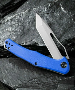 Best Sale 😀 CIVIVI Knives CIVIVI Fracture C2008D, 3.35" 8Cr14MoV Stonewashed Tanto Blade, Blue G-10 Handles ⌛ -Automatic Knives shop CIVC2008D 2 38153.1599145880