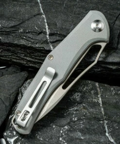 Outlet 💯 CIVIVI Knives CIVIVI Fracture C2009B, 3.35" 8Cr14MoV Stonewashed Plain Blade, Gray G-10 Handle 🌟 -Automatic Knives shop CIVC2009B 4 93945.1599147863